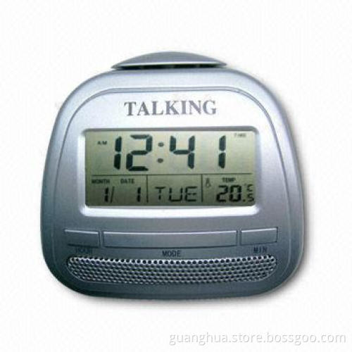 Cheap Talking Clock with Countdown Timer Function, OEM Projects Also Welcomed